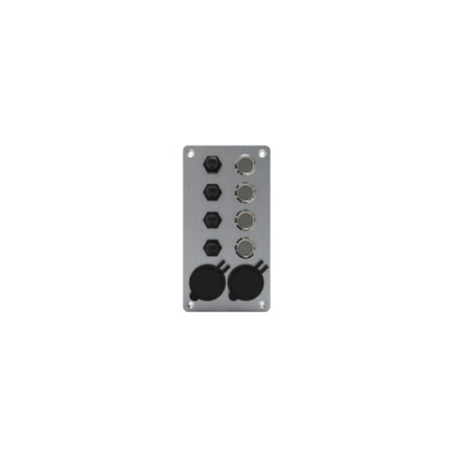 USB & CIG High Current Stainless Steel Metal Switch Pane with Circuit Breakers (06.501)