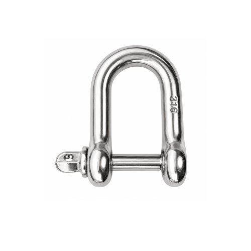 AISI 316 Stainless Steel European D Shackle with Pin